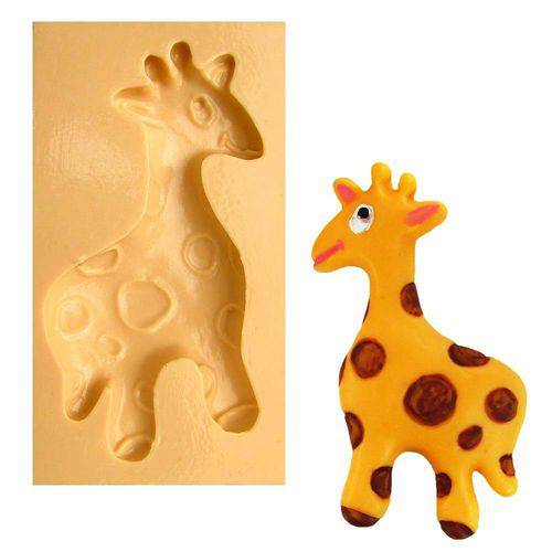 Tamanhos, Medidas e Dimensões do produto Molde de Silicone para Biscuit Casa da Arte - Modelo: Girafa Grande 834