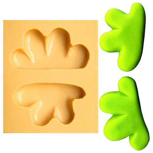 Tamanhos, Medidas e Dimensões do produto Molde de Silicone para Biscuit Casa da Arte - Modelo: Kit Gramas 1269