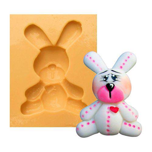 Tamanhos, Medidas e Dimensões do produto Molde de Silicone para Biscuit Casa da Arte - Modelo: Mini Coelho 1165