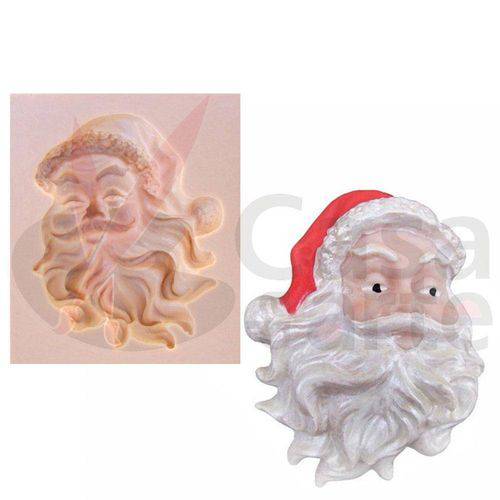 Tamanhos, Medidas e Dimensões do produto Molde de Silicone para Biscuit Casa da Arte - Modelo: Rosto do Papai Noel Grande N030