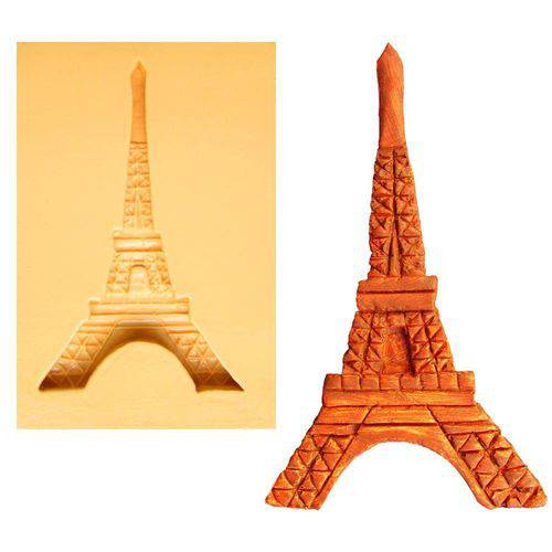 Tamanhos, Medidas e Dimensões do produto Molde de Silicone para Biscuit Casa da Arte - Modelo: Torre Eiffel 1271