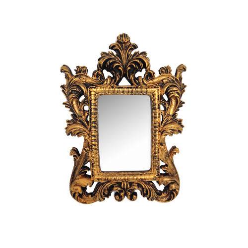 Tamanhos, Medidas e Dimensões do produto Moldura Decorativa com Espelho - Arte Retrô - 001-60 - Ouro Velho