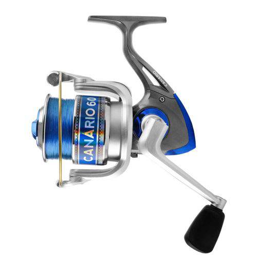 Tamanhos, Medidas e Dimensões do produto Molinete de Pesca Canário 60 Albatroz Fishing Azul Tamanho 6000
