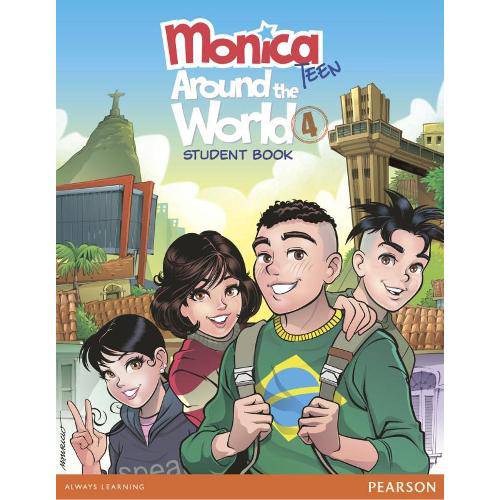 Tamanhos, Medidas e Dimensões do produto Monica Teen - Around The World Student Book Level 4 Pack - Pearson