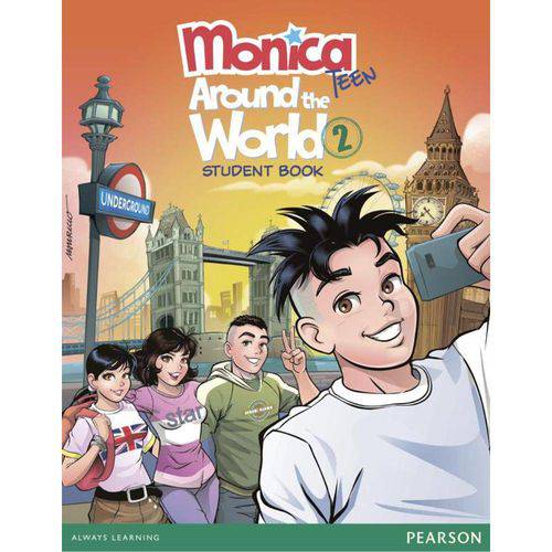 Tamanhos, Medidas e Dimensões do produto Monica Teen - Around The World Stufent Book Level 2 Pack - Pearson