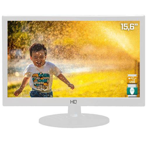 Tamanhos, Medidas e Dimensões do produto Monitor LED 15.6" HQ Widescreen 16HQ-LED HDMI Branco