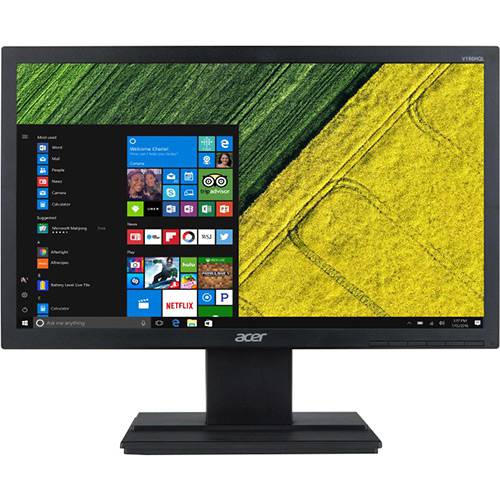 Tamanhos, Medidas e Dimensões do produto Monitor LED 18,5" Acer V196HQL - Preto