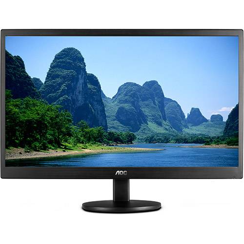 Tamanhos, Medidas e Dimensões do produto Monitor LED 19,5" Widescreen AOC E2070SWNL