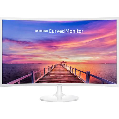 Tamanhos, Medidas e Dimensões do produto Monitor LED 32" Samsung LC32F391FDLXZD Full HD Curvo Branco