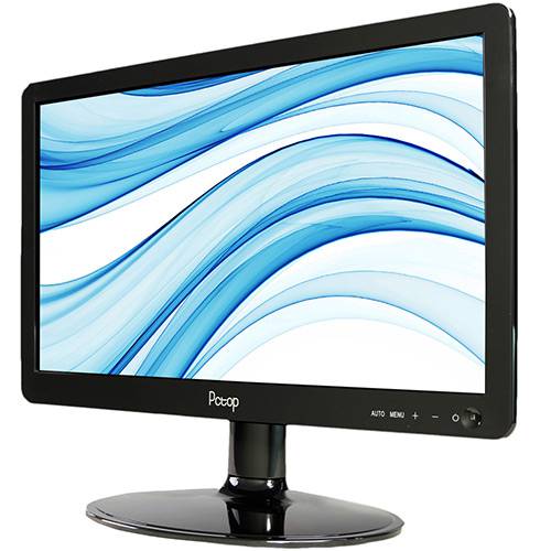 Tamanhos, Medidas e Dimensões do produto Monitor Tela LED 15,6" Vesa MLP156HDMI - PCTOP