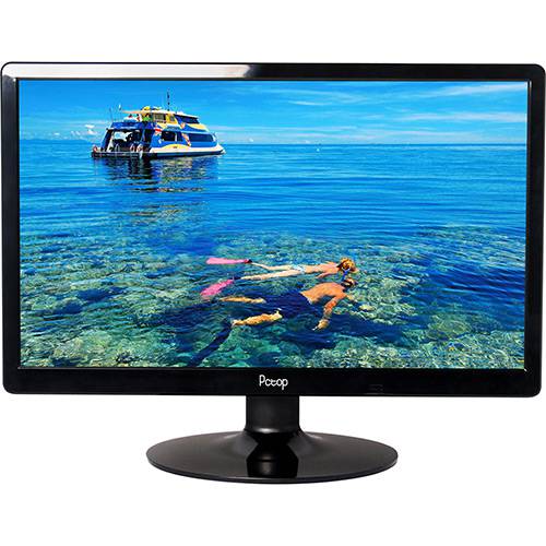 Tamanhos, Medidas e Dimensões do produto Monitor Tela LED 19.5" Slim Preto MLP195HDMI - PCTOP