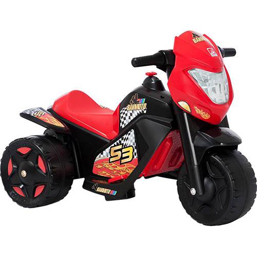 Tamanhos, Medidas e Dimensões do produto Moto Elétrica Infantil Ban Moto 6v Vermelho e Preto - Bandeirante
