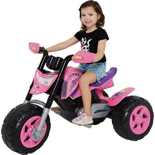Tamanhos, Medidas e Dimensões do produto Moto Elétrica Infantil Elite Rosa - Xalingo