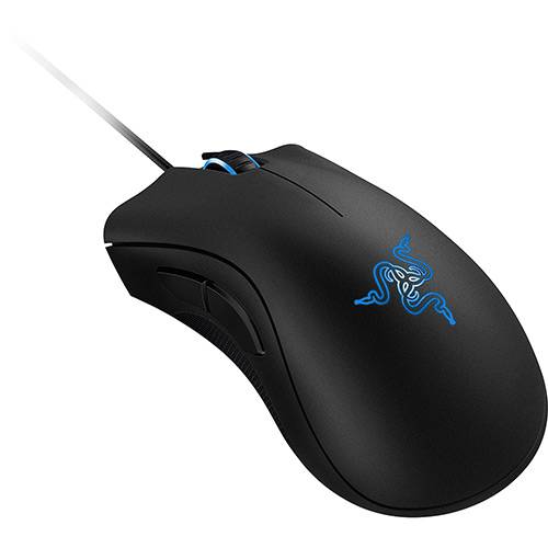 Tamanhos, Medidas e Dimensões do produto Mouse Gamer Deathadder 2013 6400 DPI PC - Linha Blue Exclusiva - Razer