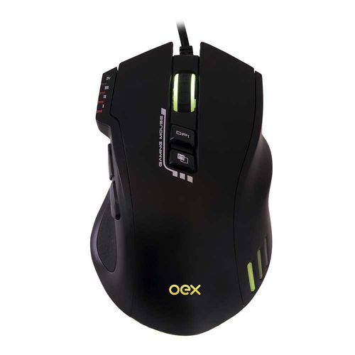 Tamanhos, Medidas e Dimensões do produto Mouse Gamer Macro 8 Botões 4000dpi Usb Led Weapon Ms317 Oex