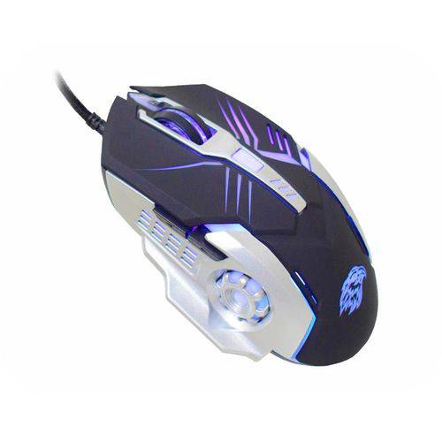 Tamanhos, Medidas e Dimensões do produto Mouse Gamer Motobot 2400 Dpi Preto-Prata Mo-t436 USB K-mex