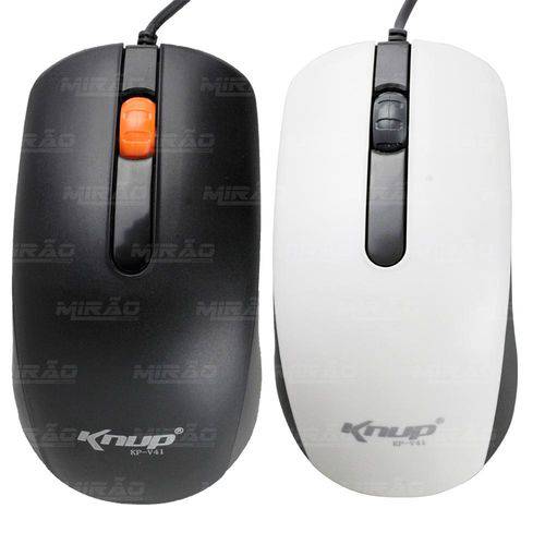 Tamanhos, Medidas e Dimensões do produto Mouse Gamer Optico Usb 1600dpi Branco/preto - Kp-v41