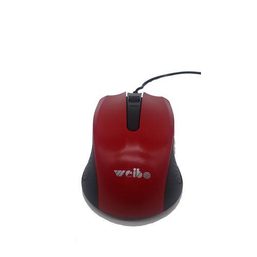 Tamanhos, Medidas e Dimensões do produto Mouse Óptico Usb 3.0 com Fio Weibo Vermelho