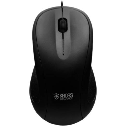 Tamanhos, Medidas e Dimensões do produto Mouse Óptico USB Preto - Kross Elegance