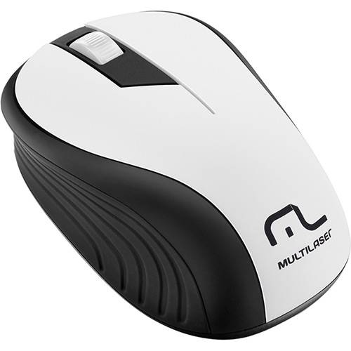 Tamanhos, Medidas e Dimensões do produto Mouse Sem Fio Preto e Branco USB - Multilaser