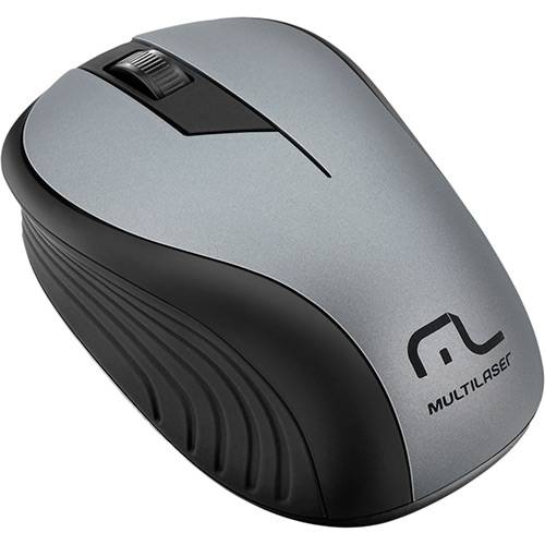 Tamanhos, Medidas e Dimensões do produto Mouse Sem Fio Preto Grafite USB - Multilaser