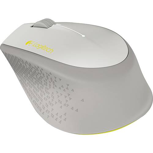 Tamanhos, Medidas e Dimensões do produto Mouse Sem Fio Wireless M280 Nano Cinza/Amarelo - Logitech