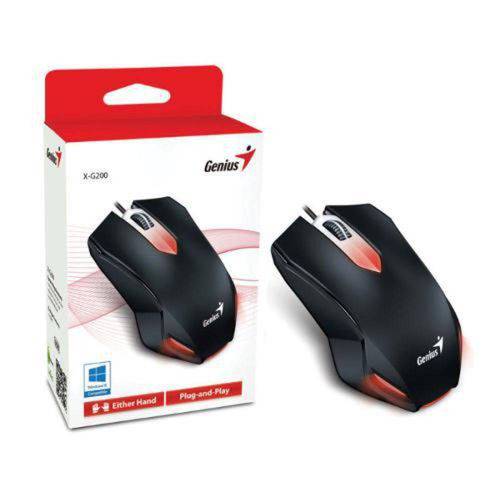 Tamanhos, Medidas e Dimensões do produto Mouse Usb Genius Gamer X-g200 31040034100 Preto