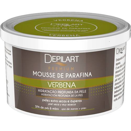 Tamanhos, Medidas e Dimensões do produto Mousse de Parafina Premium Verbena 180g - Depilart