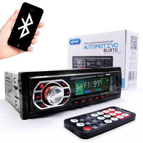 Tamanhos, Medidas e Dimensões do produto MP3 Player Automotivo Knup KP-C17BH com Bluetooth USB/SD/AUX 4X25W RMS
