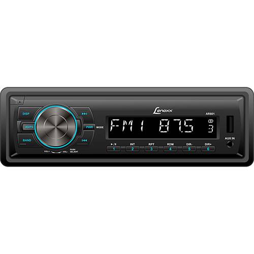 Tamanhos, Medidas e Dimensões do produto MP3 Player Automotivo Lenoxx AR 601 - Rádio Fm, Entradas USB, SD e AUX