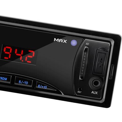 Tamanhos, Medidas e Dimensões do produto MP3 Player Automotivo Multilaser Max - Rádio FM, Entradas USB, SD e AUX