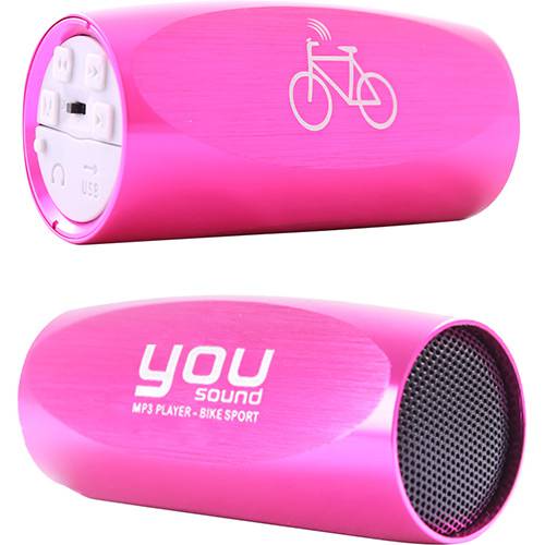 Tamanhos, Medidas e Dimensões do produto MP3 Player para Bicicleta You Sound Rádio FM Rosa