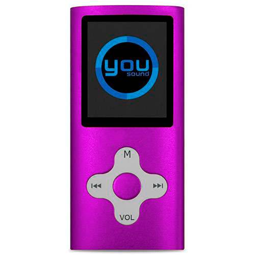 Tamanhos, Medidas e Dimensões do produto MP4 You Sound Soft 4GB Roxo