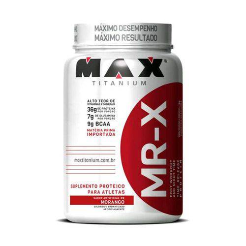 Tamanhos, Medidas e Dimensões do produto Mr-X Time Release Protein 900g - Max Titanium