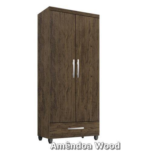 Tamanhos, Medidas e Dimensões do produto Multi Uso Roupeiro Zeus 02 Portas 01 Gaveta Móveis Primus - Amêndoa Wood