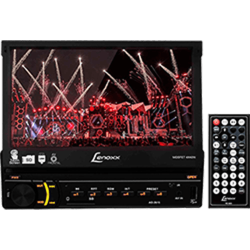 Tamanhos, Medidas e Dimensões do produto Multimidia Media Player Lenoxx AD2615 Retratil com Tela de 7" USB com Rádio FM Entrada para Câmera de Ré e Cartão SD