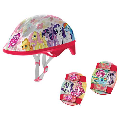 Tamanhos, Medidas e Dimensões do produto My Little Pony Kit de Segurança Skate Vermelho - By Kids