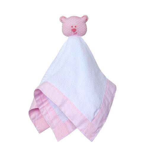 Tamanhos, Medidas e Dimensões do produto Naninha Urso Rosa Papi Toys 42cm X 42cm