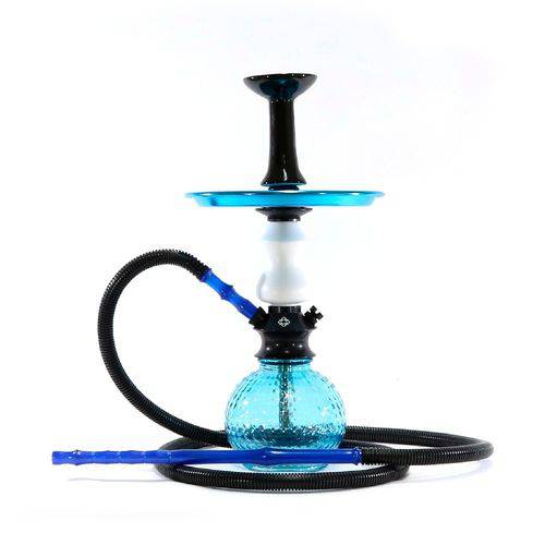 Tamanhos, Medidas e Dimensões do produto Narguile Completo Prime Marmorizado e Azul - Amazon Hookah