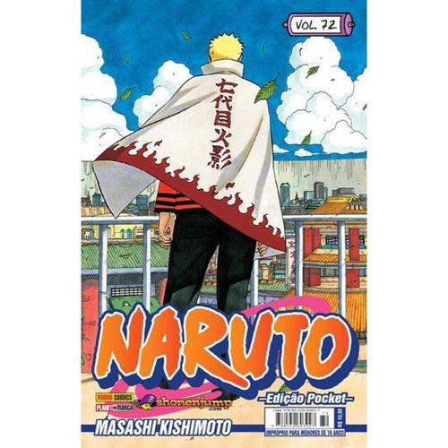 Tamanhos, Medidas e Dimensões do produto Naruto Pocket 72 - Panini