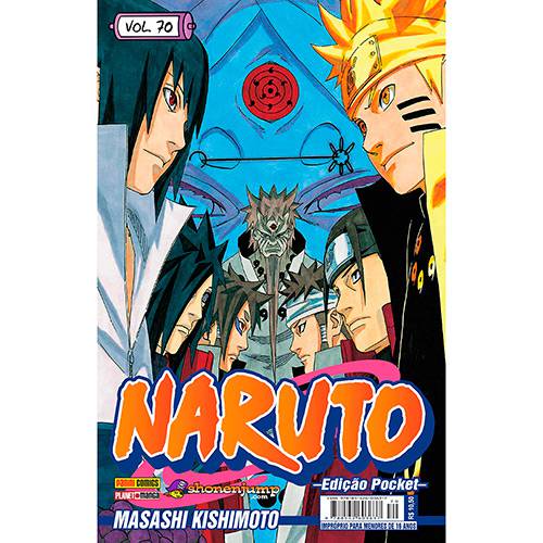 Tamanhos, Medidas e Dimensões do produto Naruto Pocket Ed.70 - 1ª Ed.
