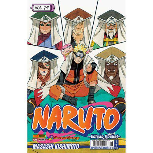 Tamanhos, Medidas e Dimensões do produto Naruto Pocket - Vol.49