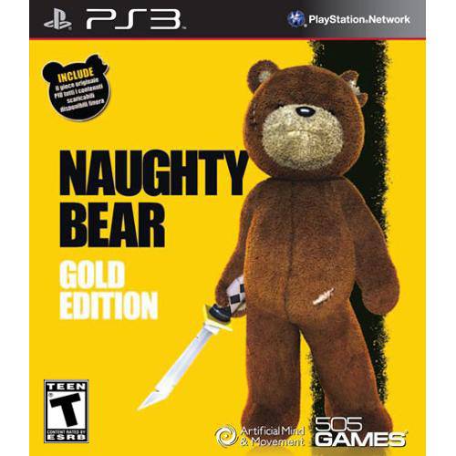 Tamanhos, Medidas e Dimensões do produto Naughty Bear Gold Edition Ps3