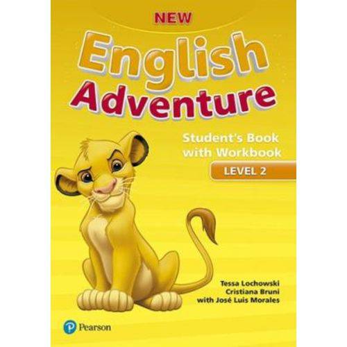 Tamanhos, Medidas e Dimensões do produto New English Adventure 2 - Student's Book With Workbook - Pearson - Elt