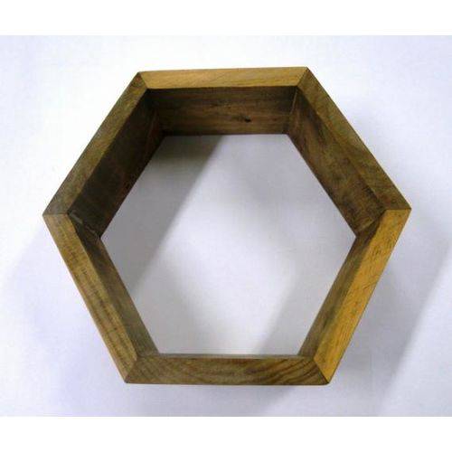 Tamanhos, Medidas e Dimensões do produto Nicho Colmeia Rústico Hexagonal 30x9,5cm Várias Cores