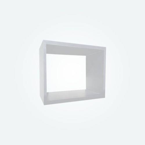 Tamanhos, Medidas e Dimensões do produto Nicho Decorativo Branco 25x25x15 100% MDF 15mm