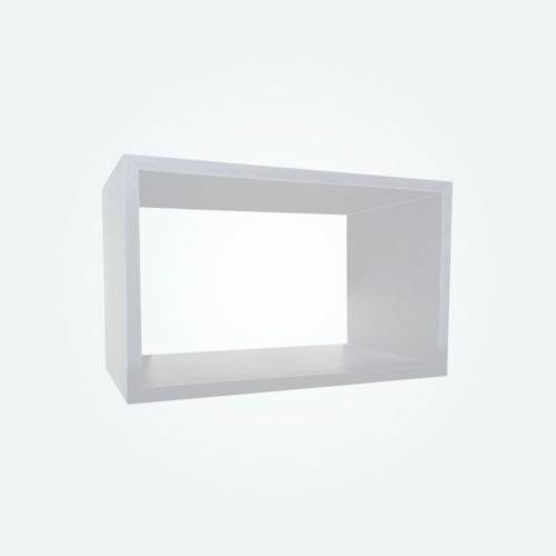 Tamanhos, Medidas e Dimensões do produto Nicho Decorativo Branco 60x25x15 100% MDF 15mm