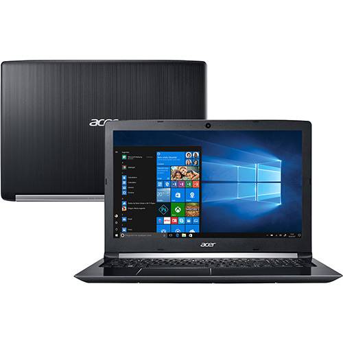 Tamanhos, Medidas e Dimensões do produto Notebook Acer A515-51-55QD Intel Core I5 4GB 1TB Tela LED 15.6" Windows 10 - Preto