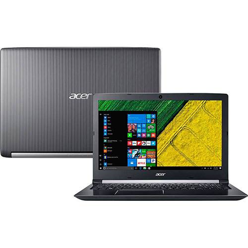 Tamanhos, Medidas e Dimensões do produto Notebook Acer A515-51G-70PU Intel Core I7 20GB (GeForce 940MX com 2GB) 2TB Tela LED FULL HD 15.6" Windows 10 - Cinza Escuro