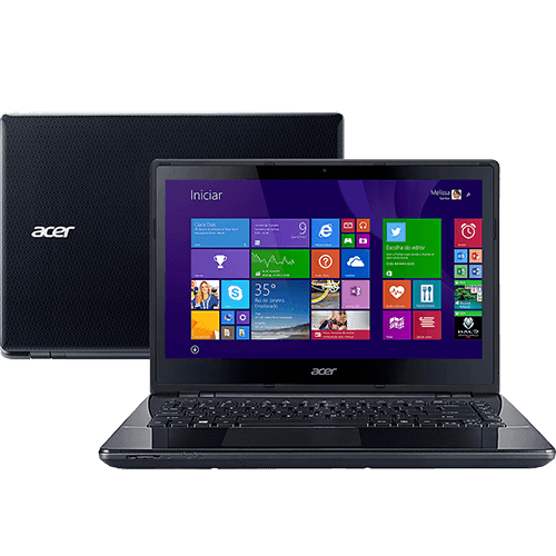 Tamanhos, Medidas e Dimensões do produto Notebook Acer E5-471-34W1 Intel Core I3 4GB 500GB LED 14'' Windows 8.1 - Preto